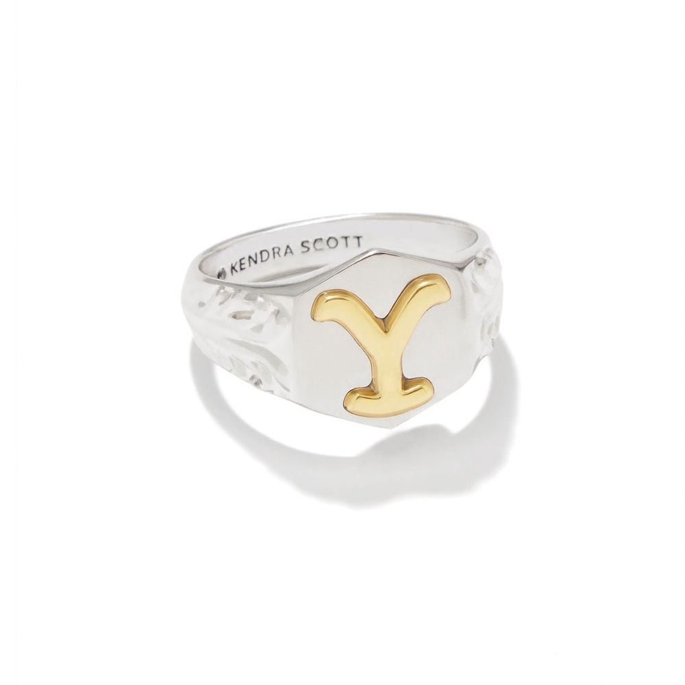 Kendra Scott Yellow Rose x Yellowstone Beth Dutton Band Ring. SZ 10